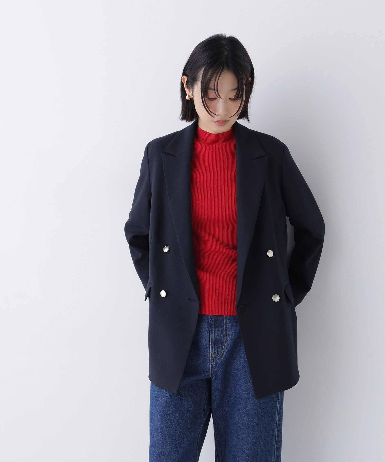  「ダブルブレスト SETUP ジャケット 26AW」|ブルゾン・スタジャン|
