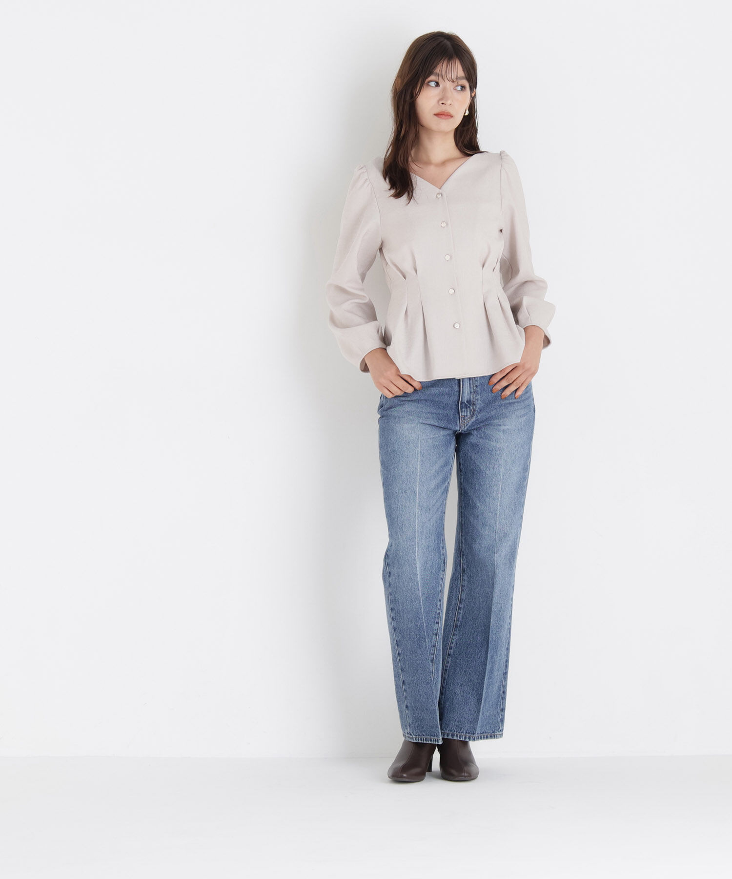  「＜ちょうど、いい服＞きゅっと、メリハリ仕掛けトップス 26AW」|シャツ・ブラウス|
