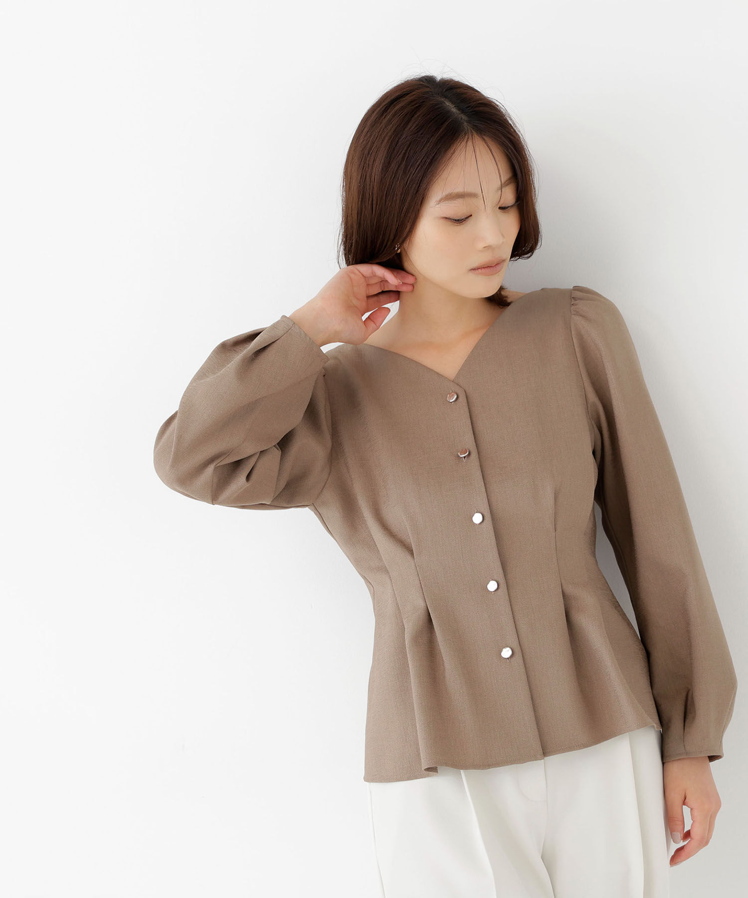  「＜ちょうど、いい服＞きゅっと、メリハリ仕掛けトップス 26AW」|シャツ・ブラウス|