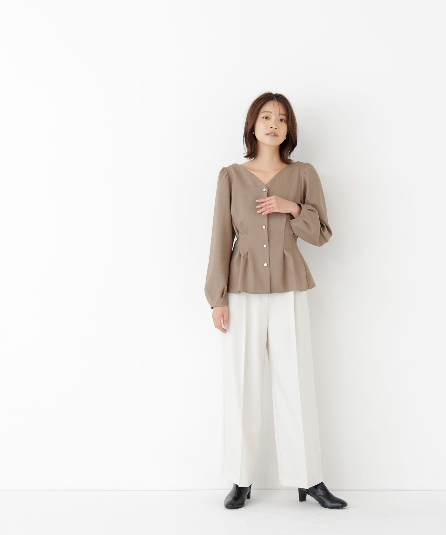  「＜ちょうど、いい服＞きゅっと、メリハリ仕掛けトップス 26AW」|シャツ・ブラウス|
