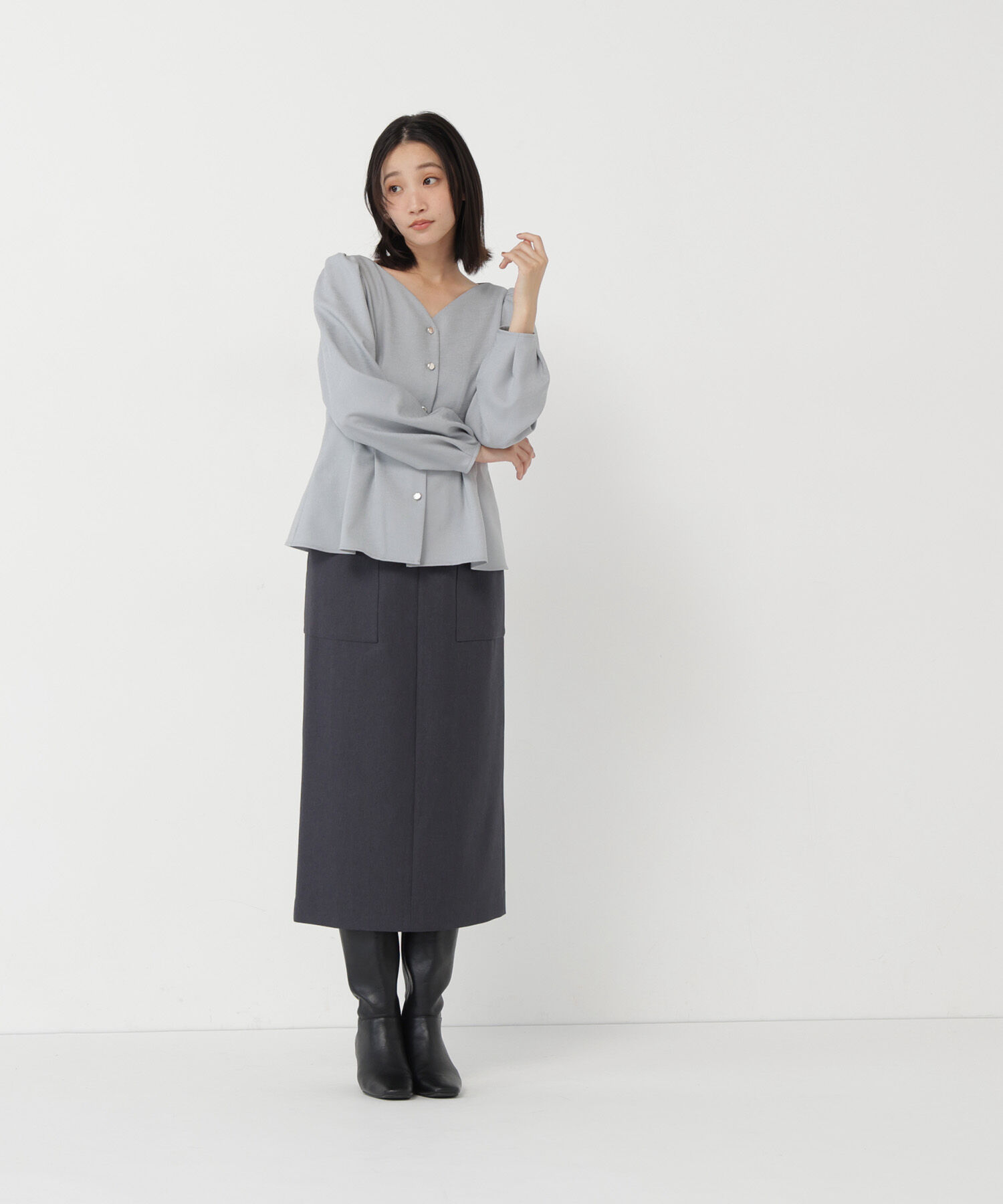  「＜ちょうど、いい服＞きゅっと、メリハリ仕掛けトップス 26AW」|シャツ・ブラウス|