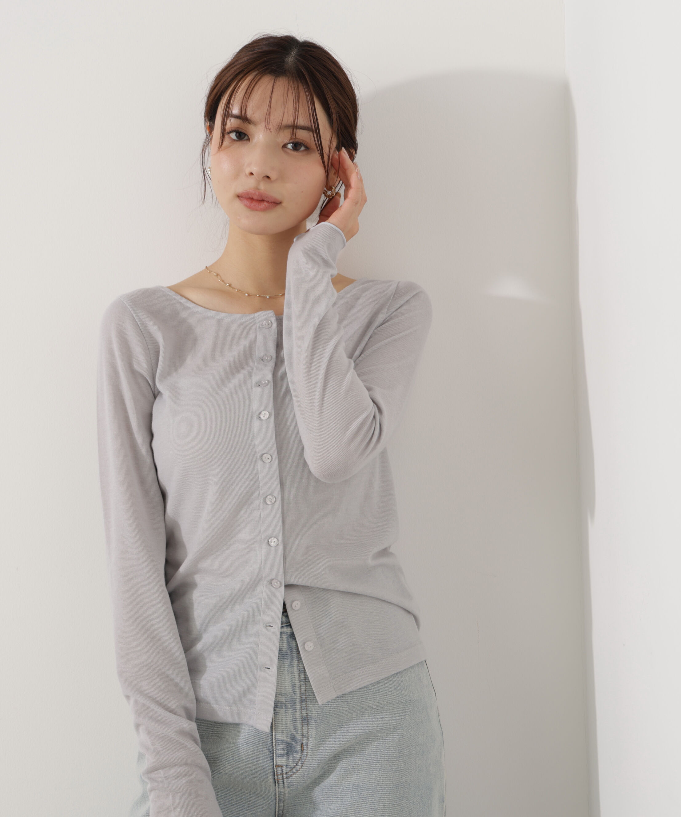 PROPORTION BODY DRESSING「〈a/mie〉シアーカットソー　26SS」|Tシャツ・カットソー|