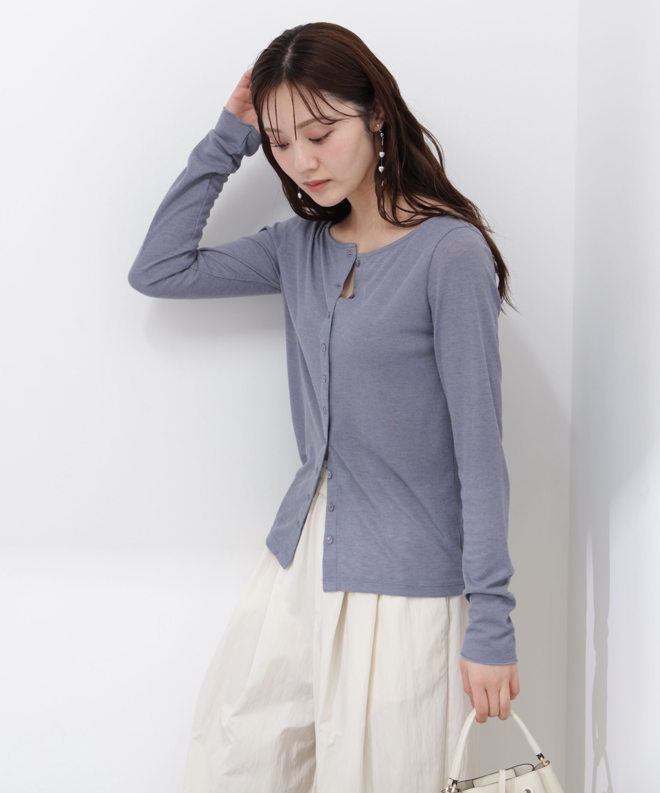 PROPORTION BODY DRESSING「〈a/mie〉シアーカットソー　26SS」|Tシャツ・カットソー|