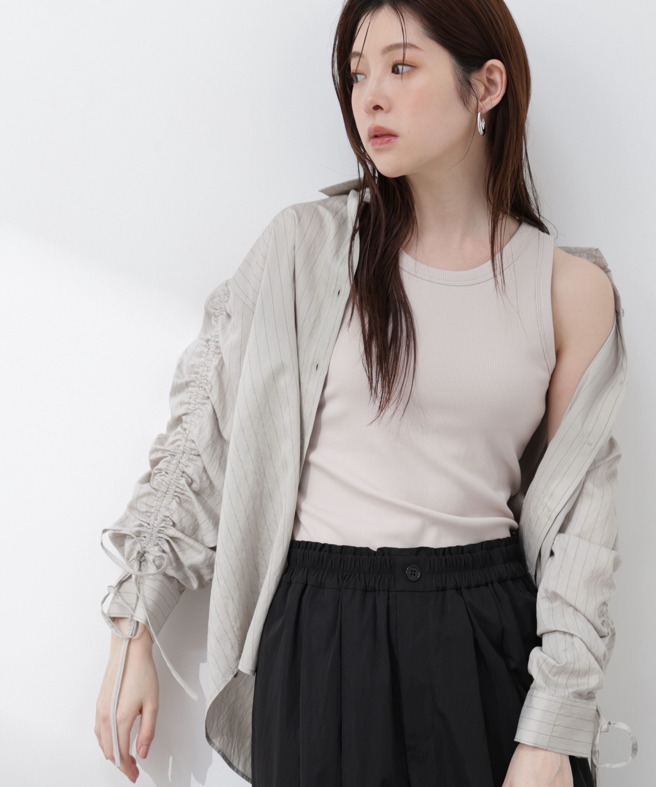 PROPORTION BODY DRESSING「〈a/mie〉カップ付きアメスリ 26SS」|Tシャツ・カットソー|