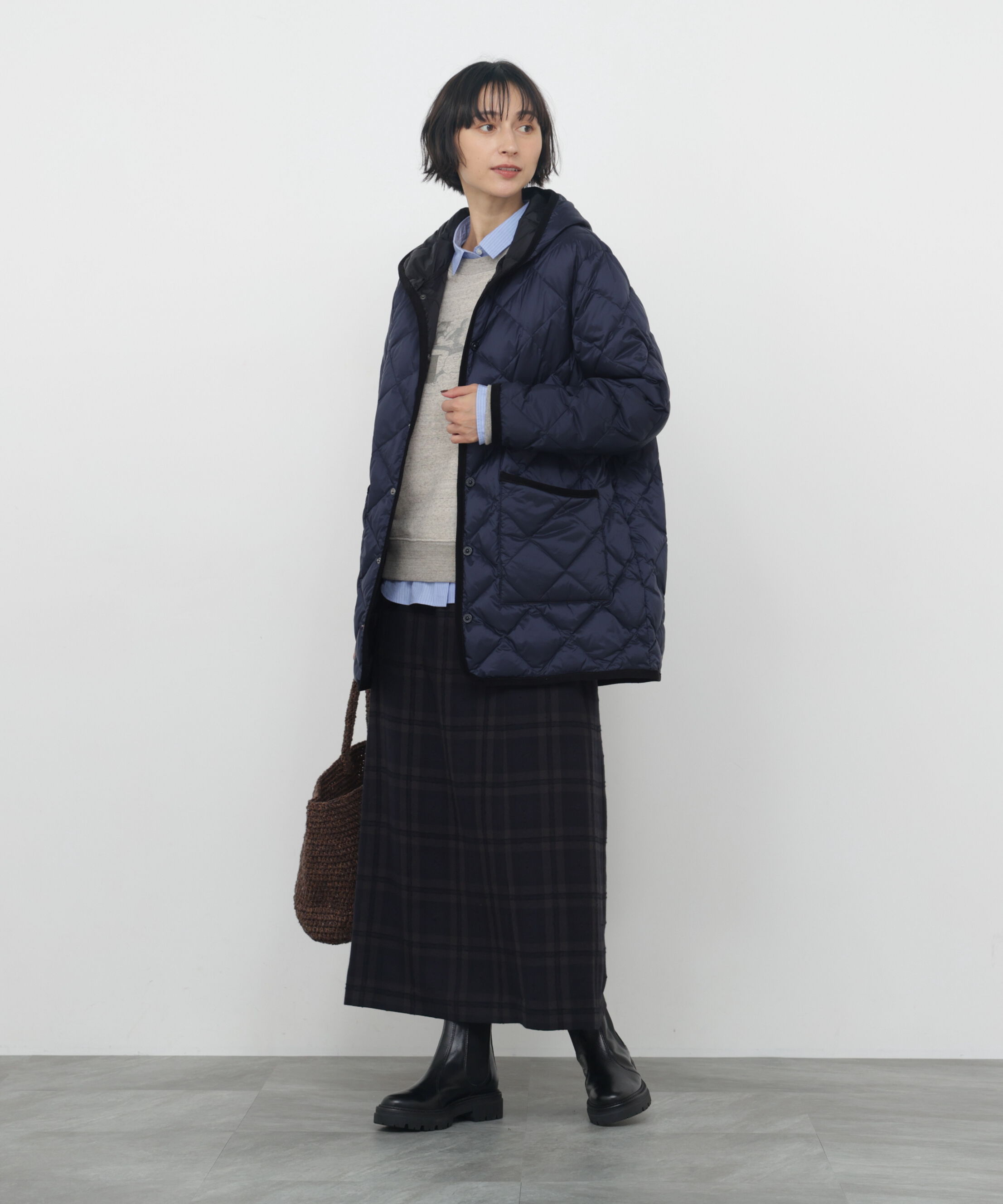  「◆≪TAION コラボ≫ PIPING フードダウンジャケット」|その他|