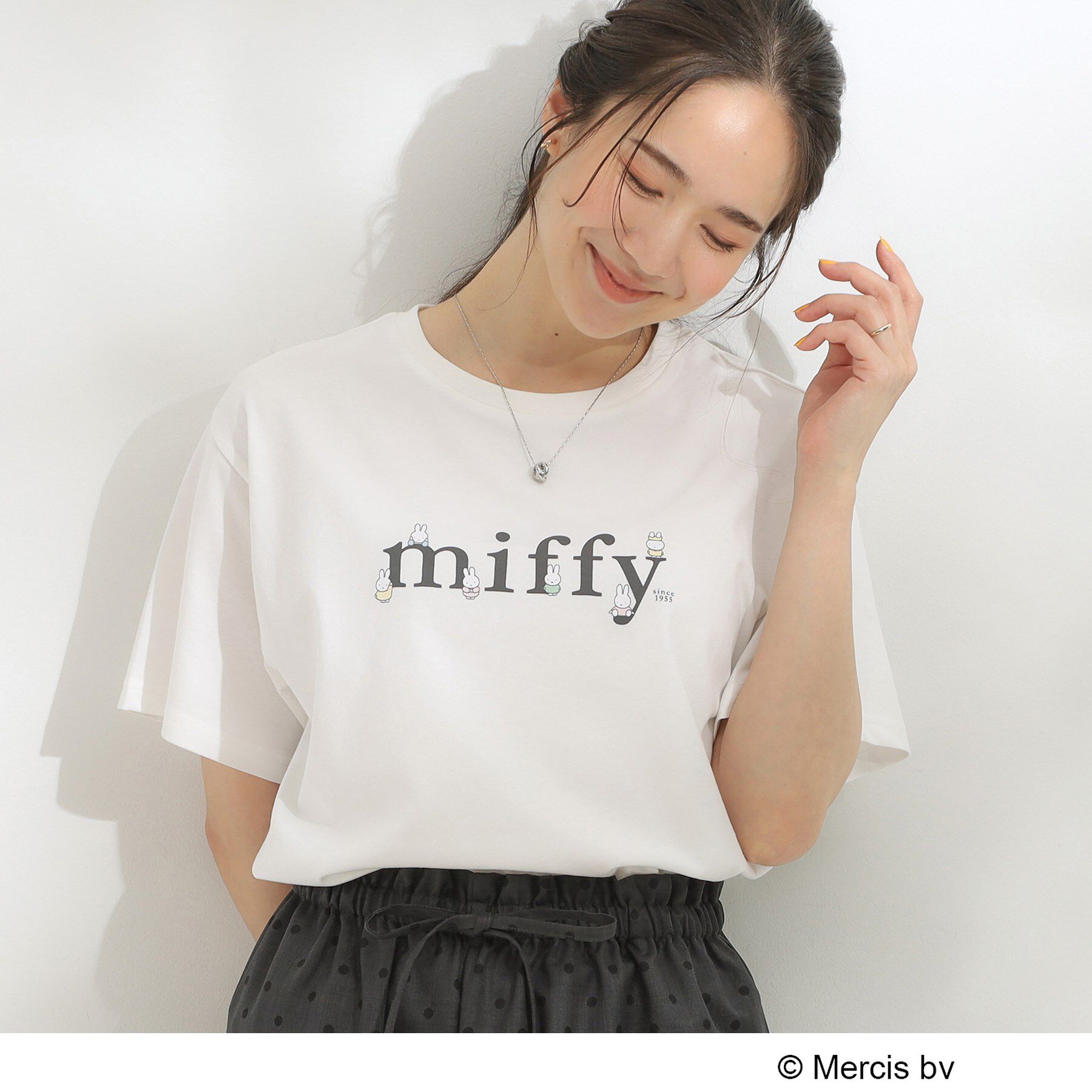 SHOO･LA･RUE「【miffy】グラフィックTシャツ」|Tシャツ・カットソー|ホワイト(101)