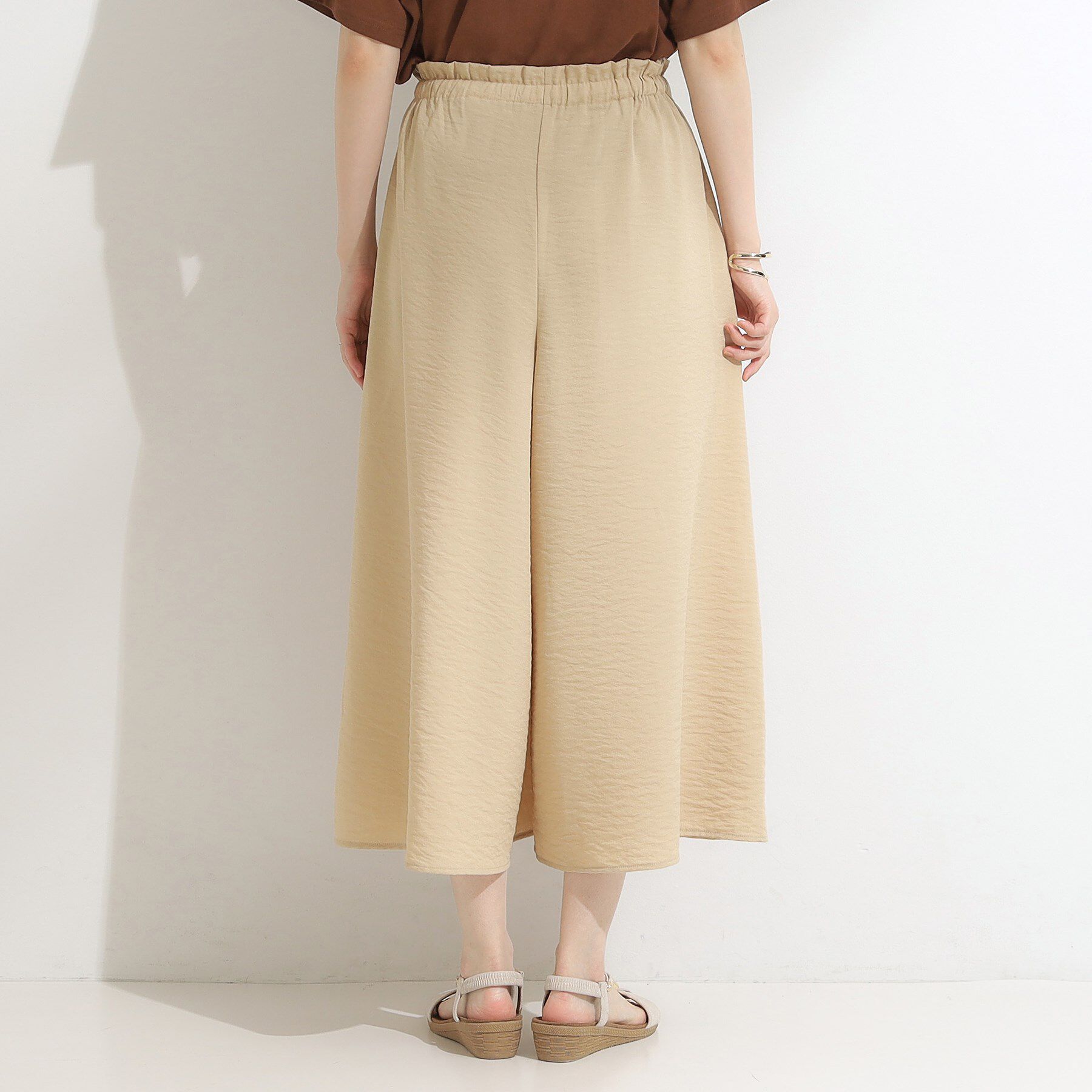 SHOO･LA･RUE「【S-LL/ひんやり】さらっとタッチできれい見え ピンタックスカーチョ」|その他|
