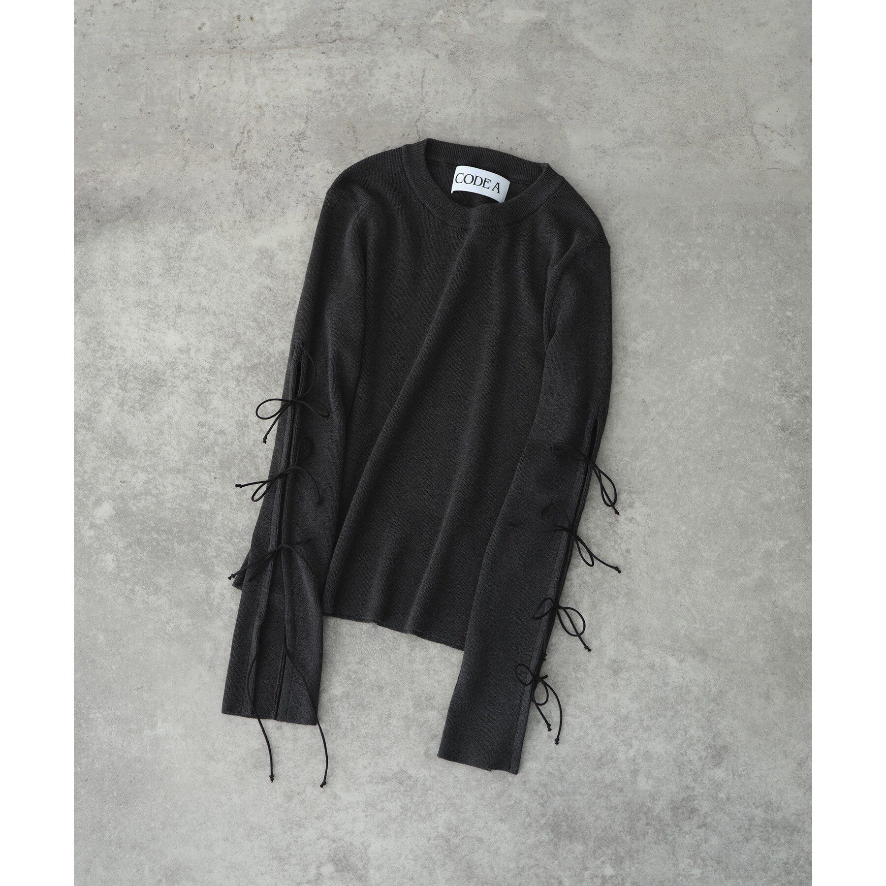 CODE A「ribbon slit pullover」|ニット・セーター|