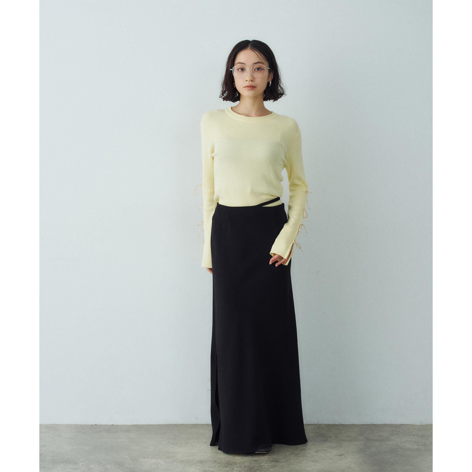 CODE A「ribbon slit pullover」|ニット・セーター|