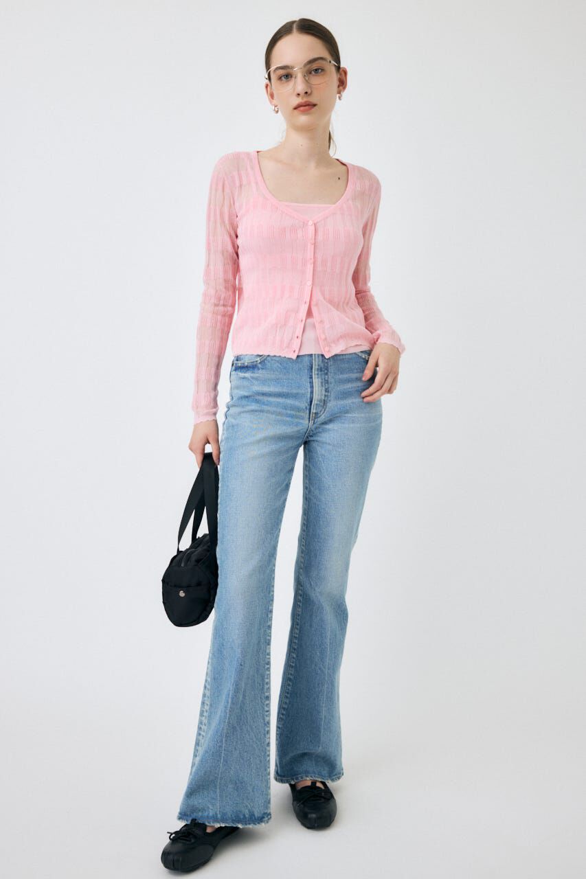 MOUSSY「MVS L/BLU FLARE」|デニム|