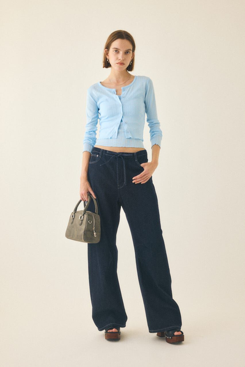 MOUSSY「EASY WAIST LIGHT ストレートデニム」|デニム|