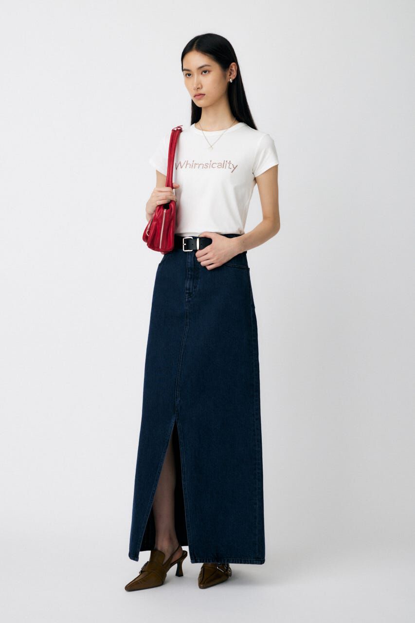 MOUSSY「STUDS LOGO TEE」|Tシャツ・カットソー|