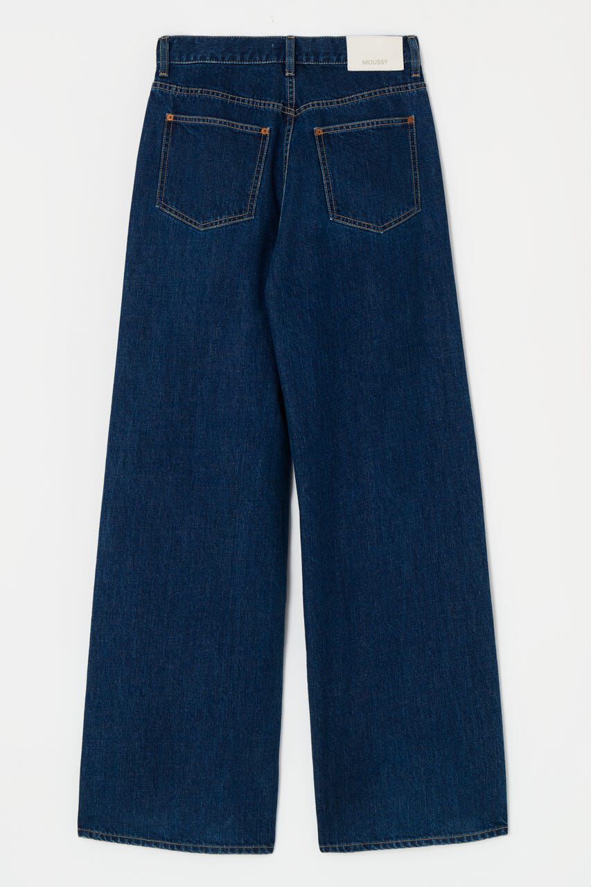 MOUSSY「TUCK WIDE ストレートデニム」|デニム|