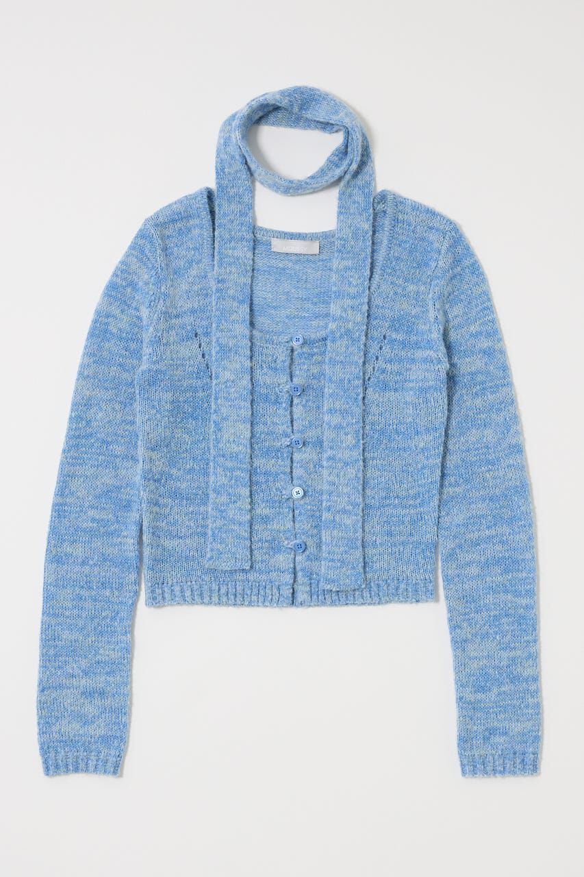 MOUSSY「MIX YARN KNIT トップス」|ニット・セーター|