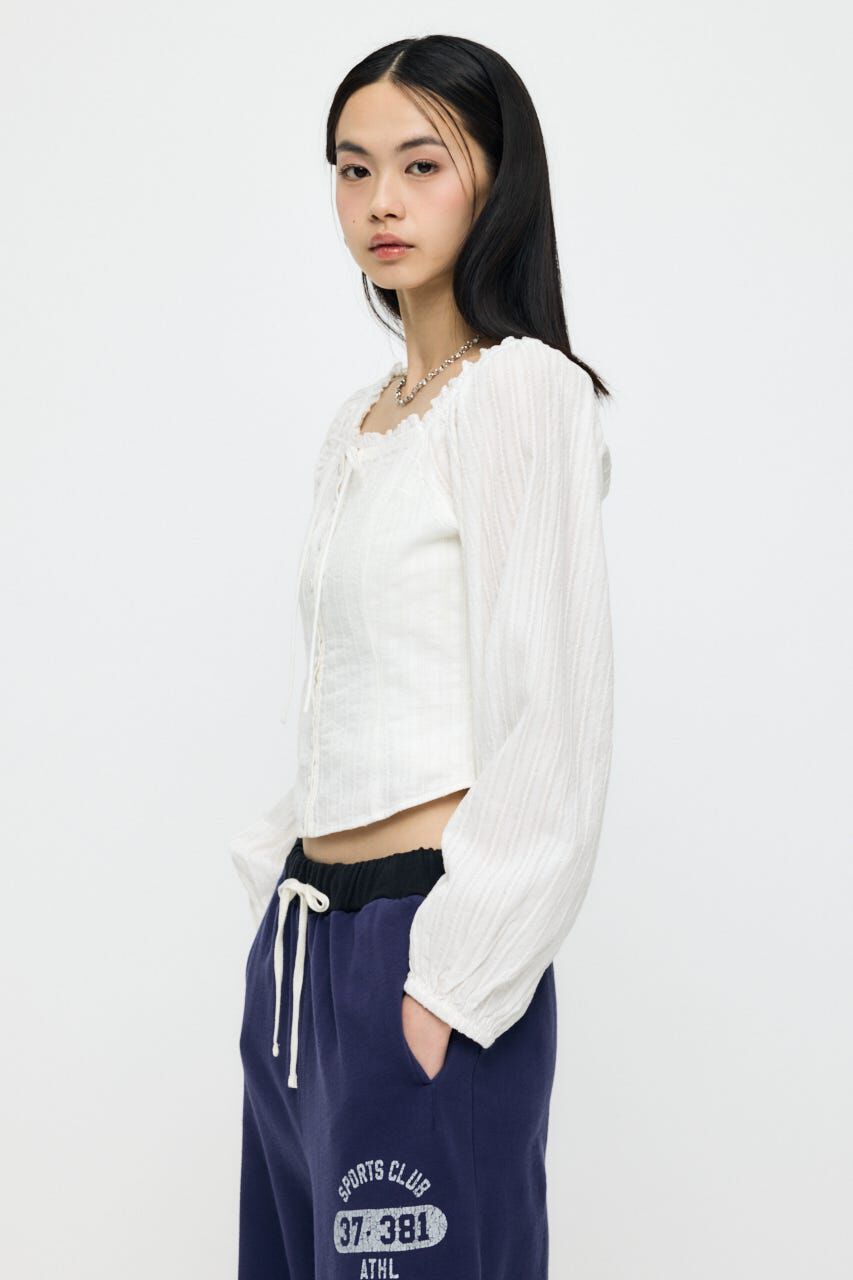 MOUSSY「LACE TRIMMED CORSET ブラウス」|シャツ・ブラウス|