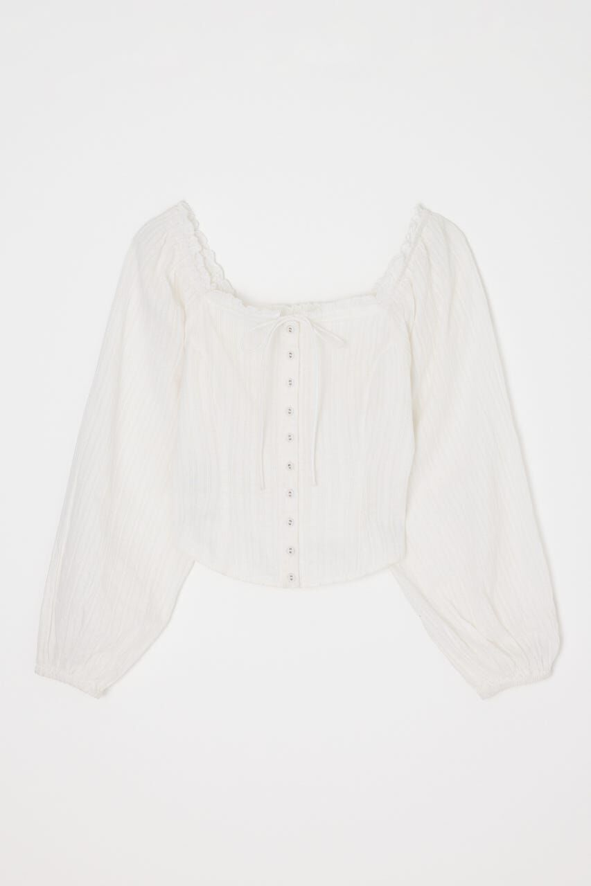 MOUSSY「LACE TRIMMED CORSET ブラウス」|シャツ・ブラウス|