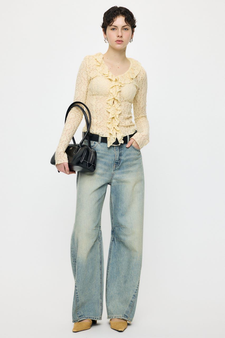 MOUSSY「HORSESHOE バギー」|デニム|