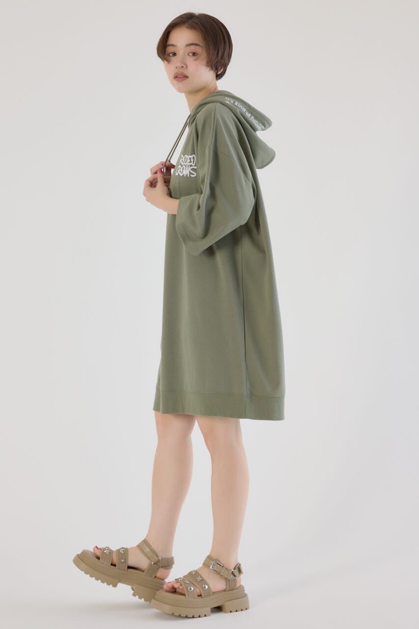 RODEO CROWNS「Right shoulder LOGOパーカーワンピース」|ワンピース|