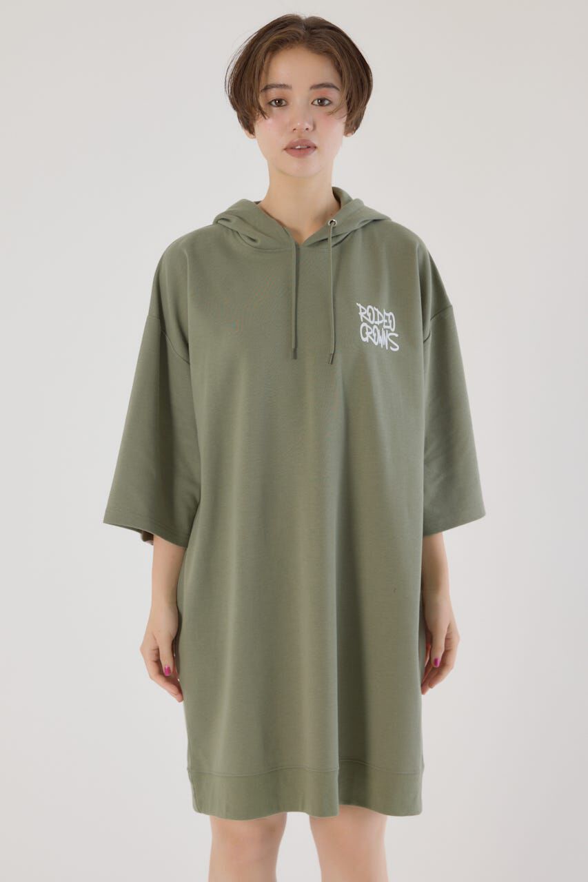 RODEO CROWNS「Right shoulder LOGOパーカーワンピース」|ワンピース|