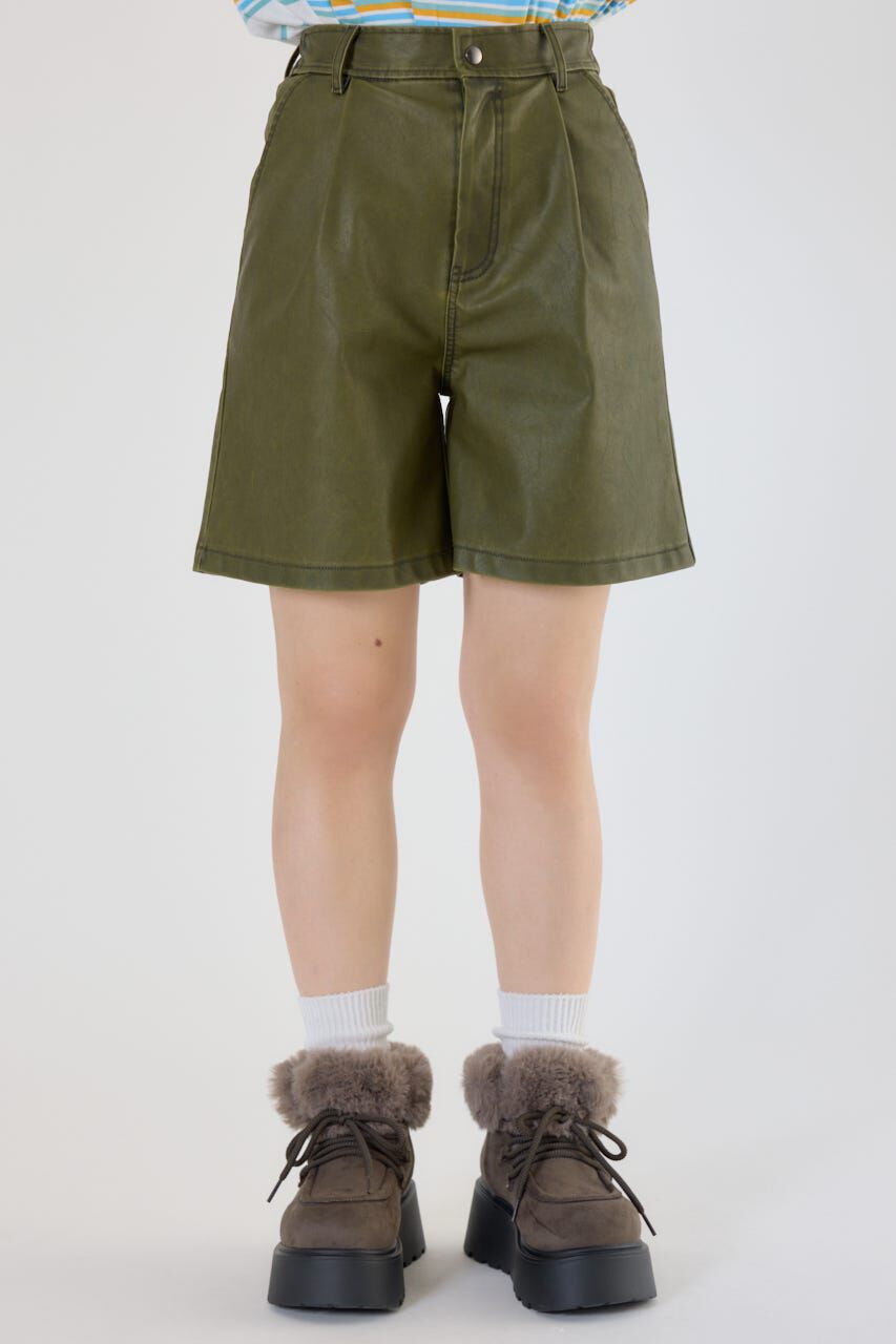 RODEO CROWNS「ヴィンテージフェイクレザーハーフパンツ」|その他|