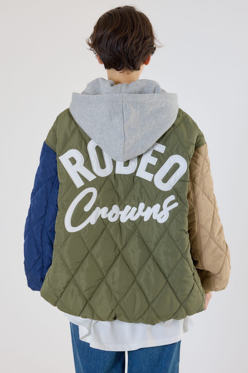 RODEO CROWNS「キルティングフードブルゾン」|ブルゾン・スタジャン|