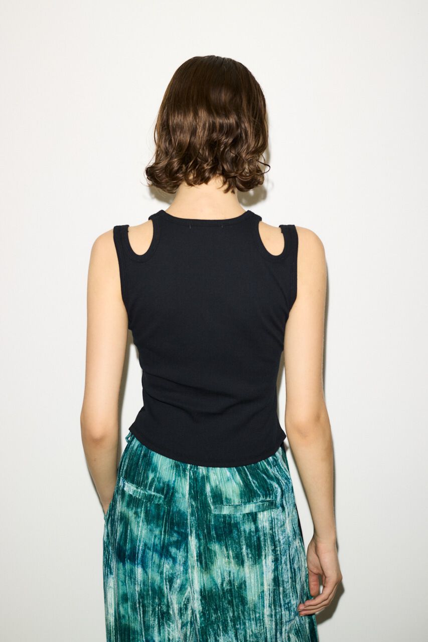 SLY「LAYERED HOLE TANK トップス」|タンクトップ|