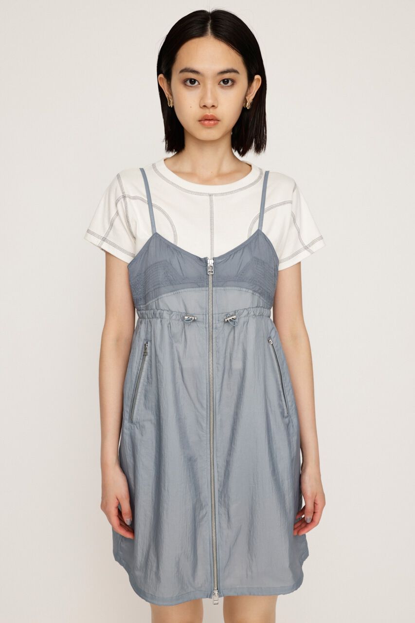 SLY「SHEER CAMI ZIP ドレス」|ワンピース|
