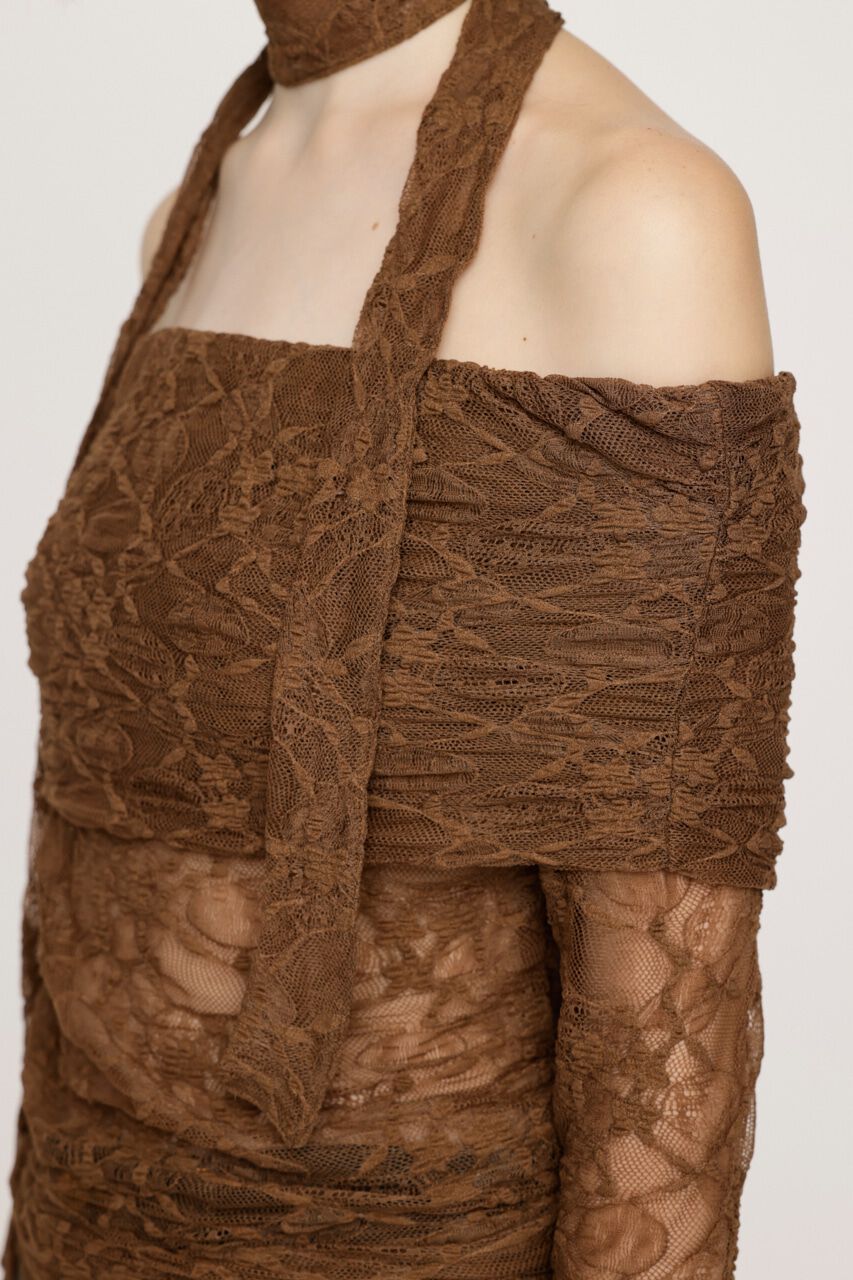 SLY「OFF SHOULDER CUT LACE トップス」|Tシャツ・カットソー|