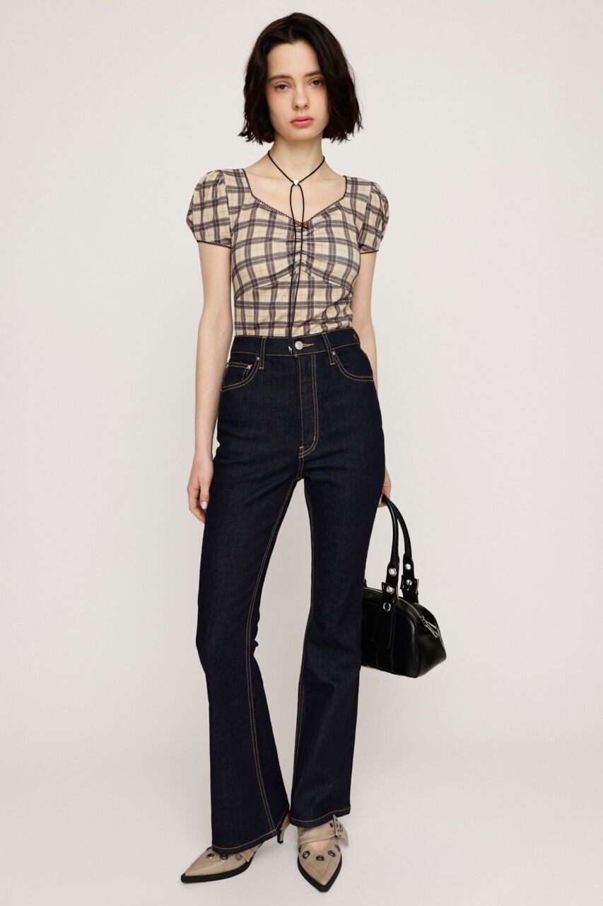 SLY「HW FLARE PT WITH ROICA（R）EF」|デニム|