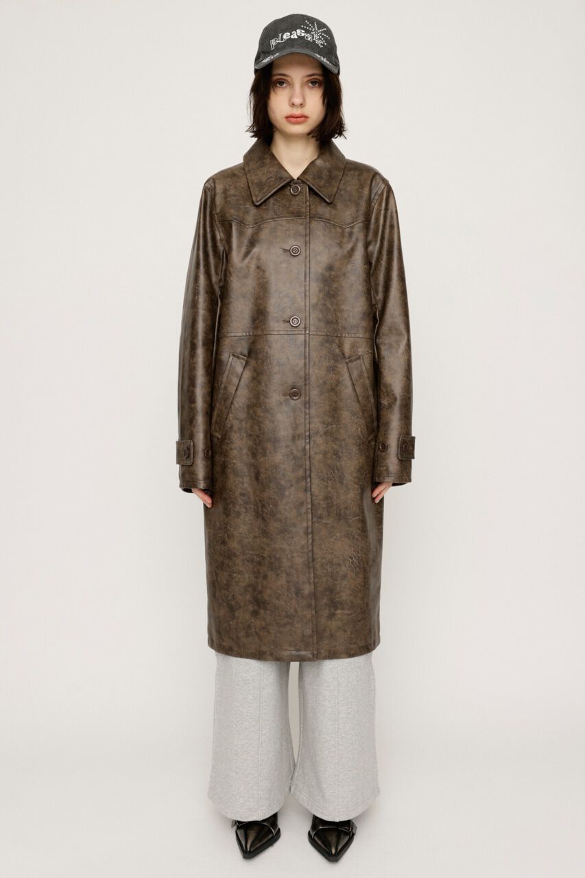 SLY「LONG F／LEATHER ジャケット」|その他|