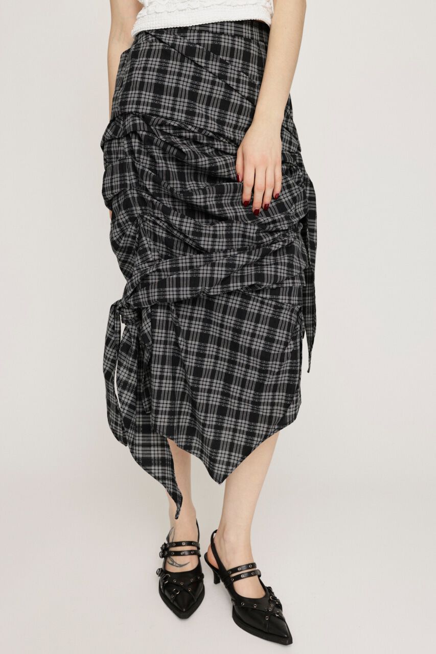 SLY「TUCKED TIE スカート」|スカート|M/BLK7