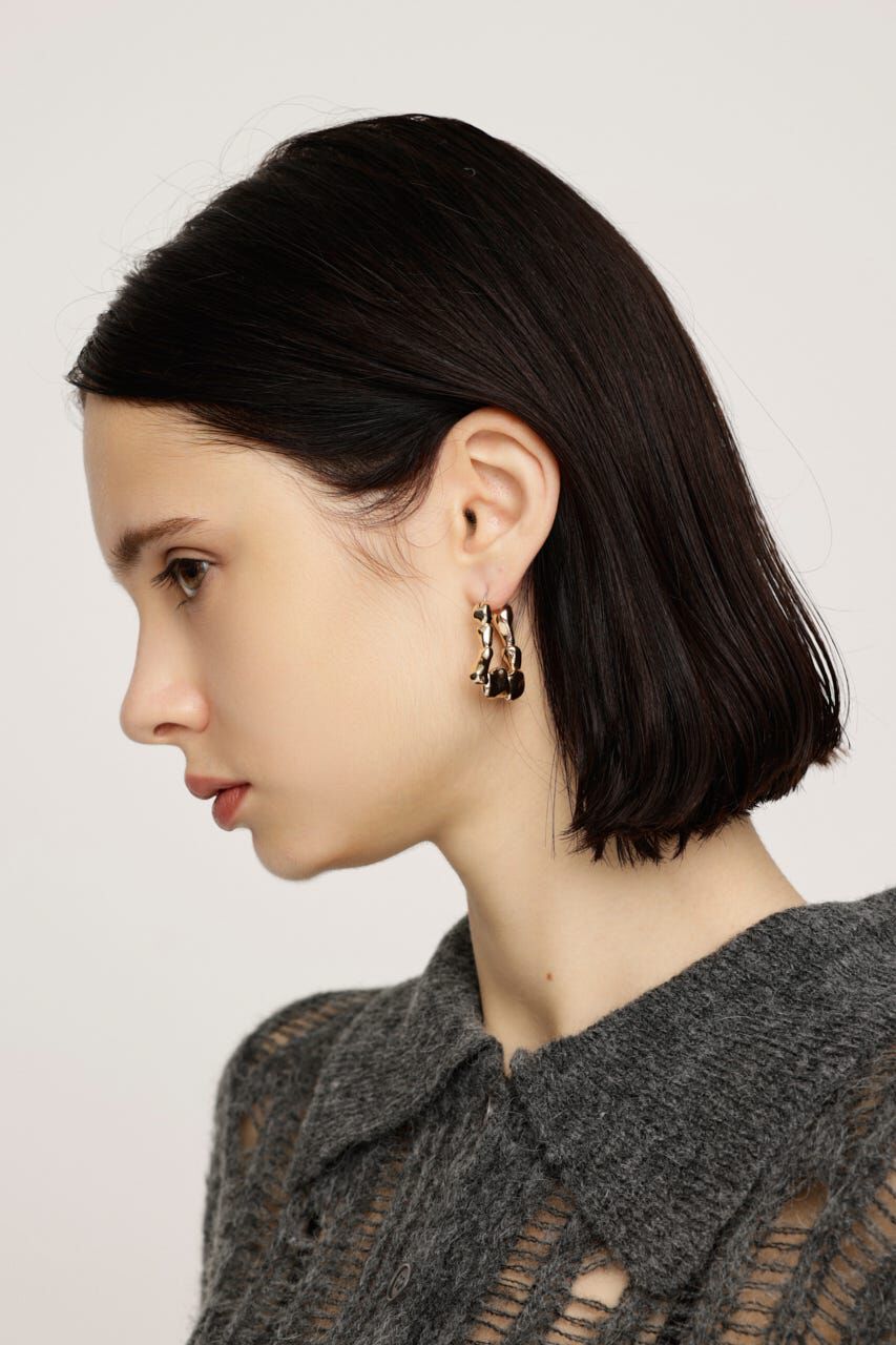 SLY「DEFORMATION HOOP ピアス」|ピアス|