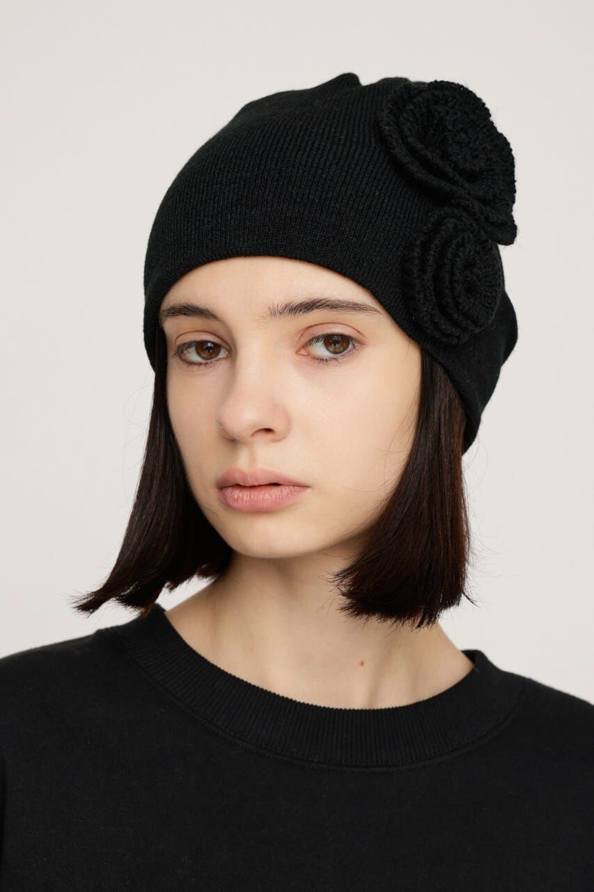 SLY「FLOWER MOTIF KNIT BEANIE」|その他|