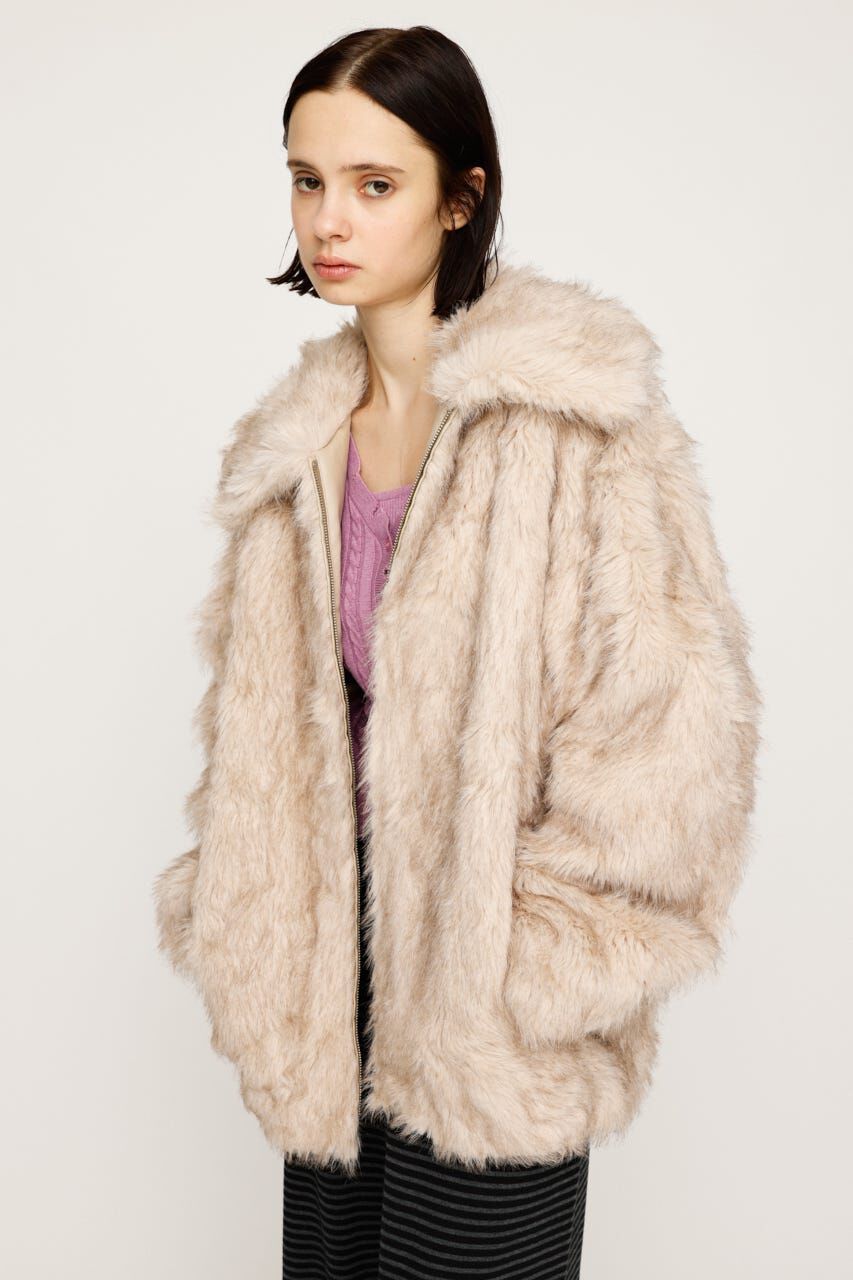 SLY「BIG COLLAR FUR コート」|その他|IVOY3