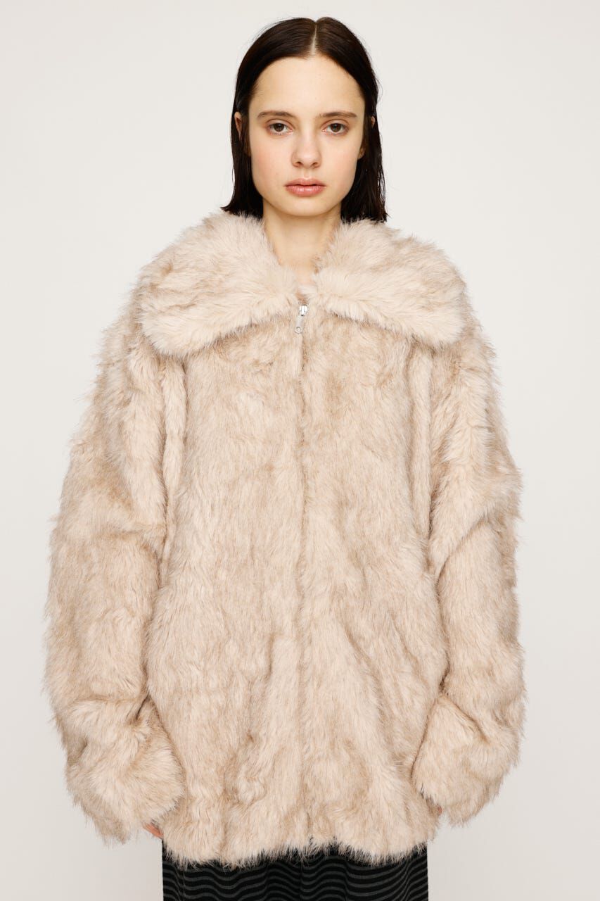 SLY「BIG COLLAR FUR コート」|その他|