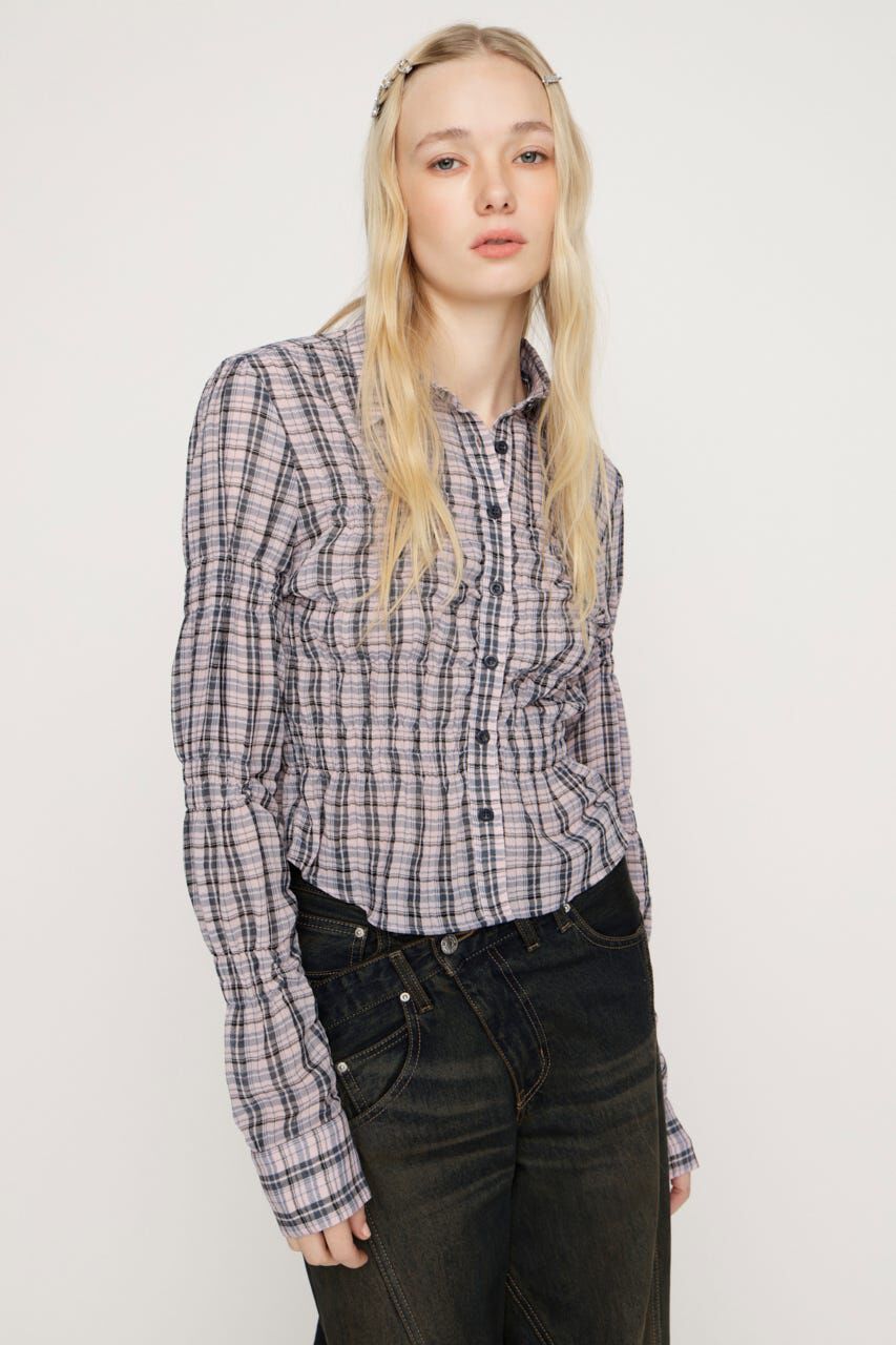 SLY「RANDOM SHIRRING トップス」|シャツ・ブラウス|