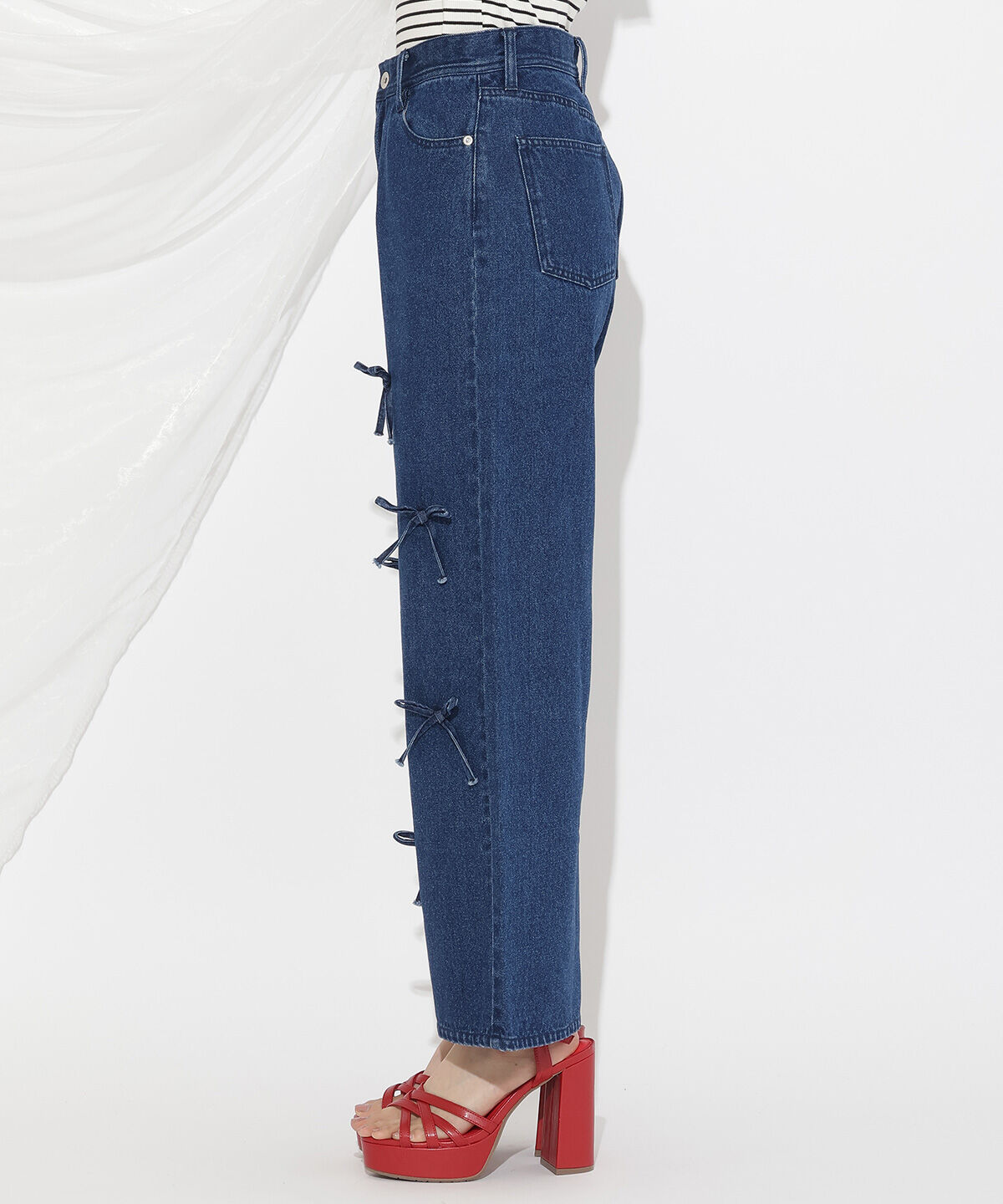 WILLSELECTION「リボンモチーフデニムパンツ」|その他|