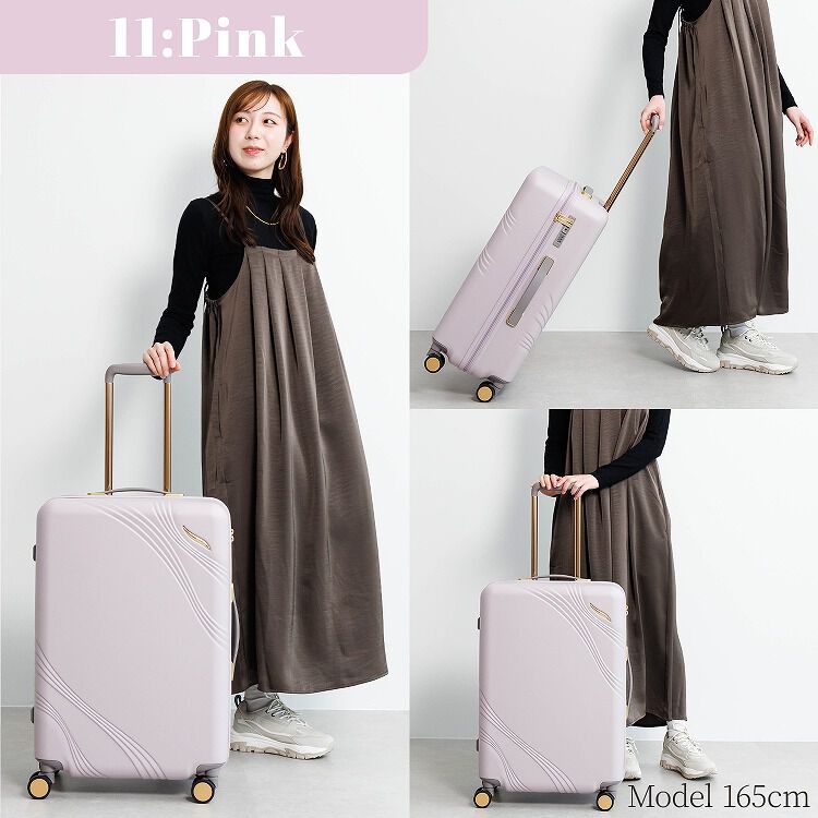 Jewelna Rose「Jewelna Rose メリエル スーツケース キャリーケース Mサイズ 63L 09372」|キャリーケース|