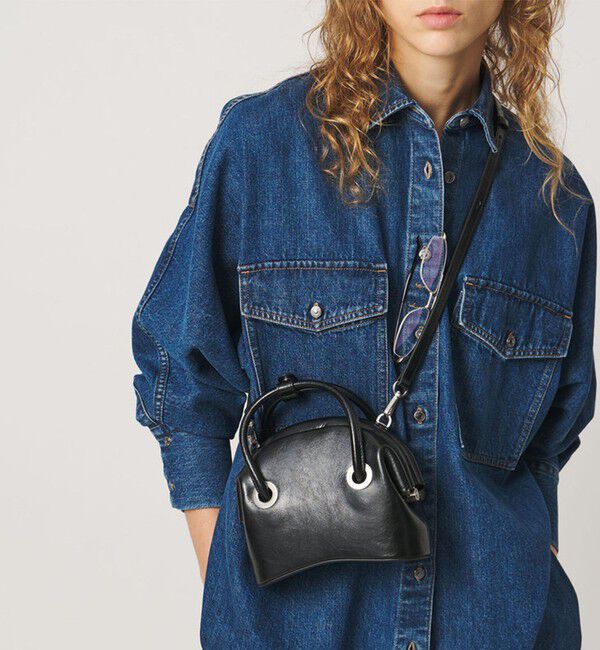 OSOI「＜OSOI＞CIRCLE MINI  バッグ」|ハンドバッグ|BLACK