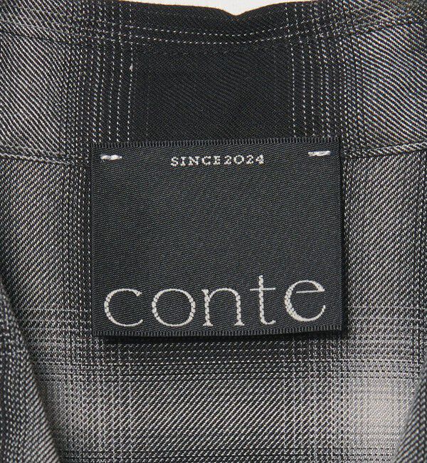 conte「＜conte＞チェック スナップボタンシャツ」|シャツ・ブラウス|