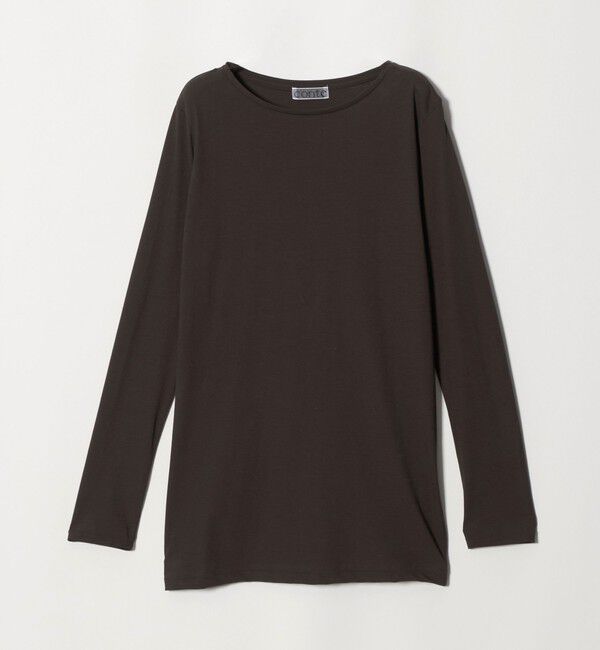conte「＜conte＞コットン シアー ロングスリーブTシャツ」|Tシャツ・カットソー|DK.BROWN