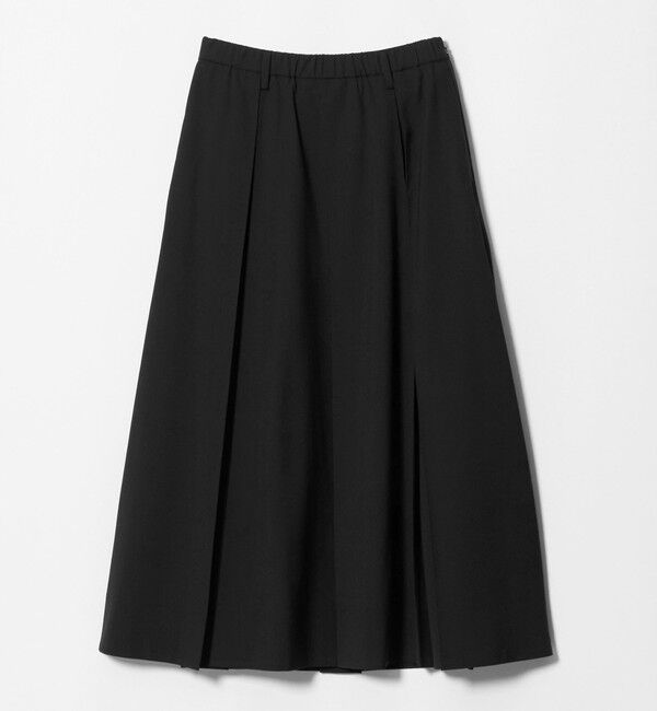 UNITED ARROWS「プリーツ ロングスカート」|スカート|BLACK