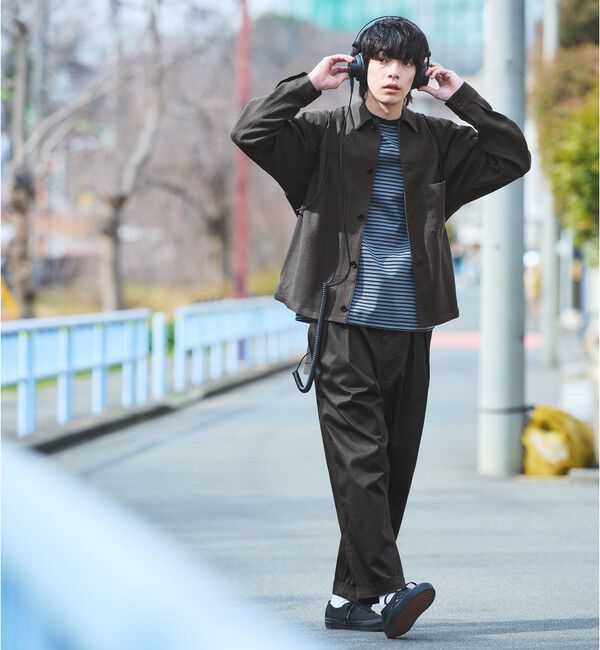 UNITED ARROWS green label relaxing「【別注】【WEB限定】＜3/2 WORKS＞GLR 2プリーツ チノパンツ」|チノ|
