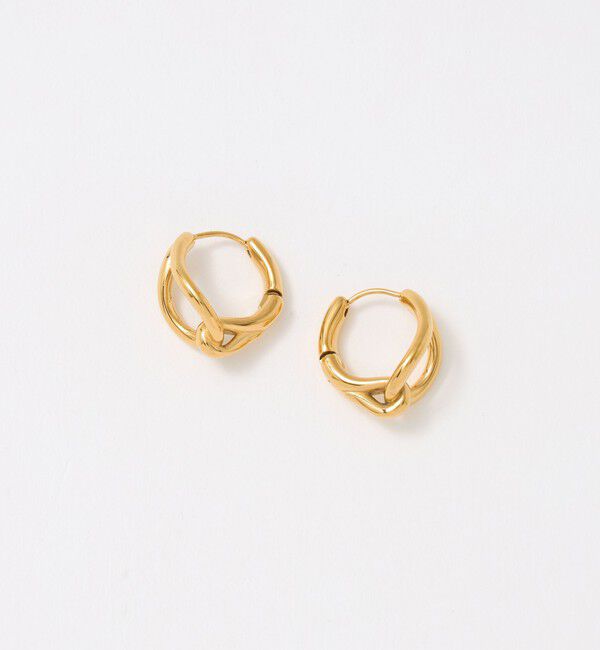 UNITED ARROWS green label relaxing「ドロップ フープピアス」|ピアス|GOLD