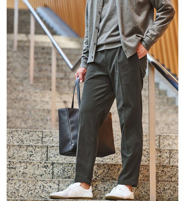 UNITED ARROWS green label relaxing「【WEB限定】JUST fit コーデュロイ 1プリーツ イージーパンツ」|チノ|OLIVE