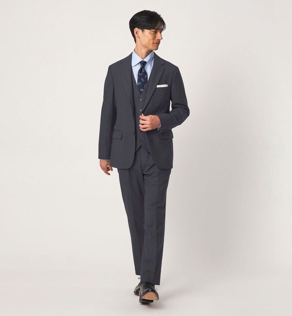 UNITED ARROWS green label relaxing「A+ TWPU バーズアイ 2B スリム セットアップ ジャケット -ストレッチ-」|テーラードジャケット|