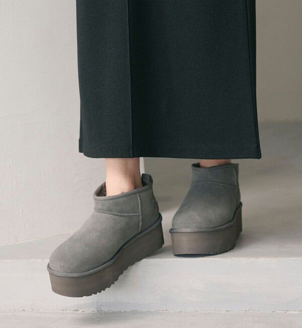 BEAUTY&YOUTH UNITED ARROWS「＜UGG＞クラシック ウルトラミニプラットフォーム ブーツ」|ショートブーツ|