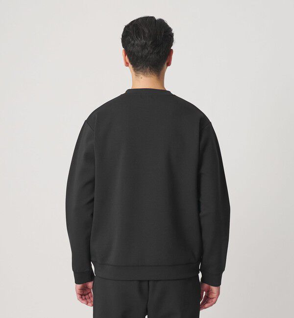 BEAUTY&YOUTH UNITED ARROWS「【WEB限定 WARDROBE SMART】ダブルニット ロゴ クルーネック スウェット/セットアップ対応【抗菌・防臭】」|Tシャツ・カットソー|