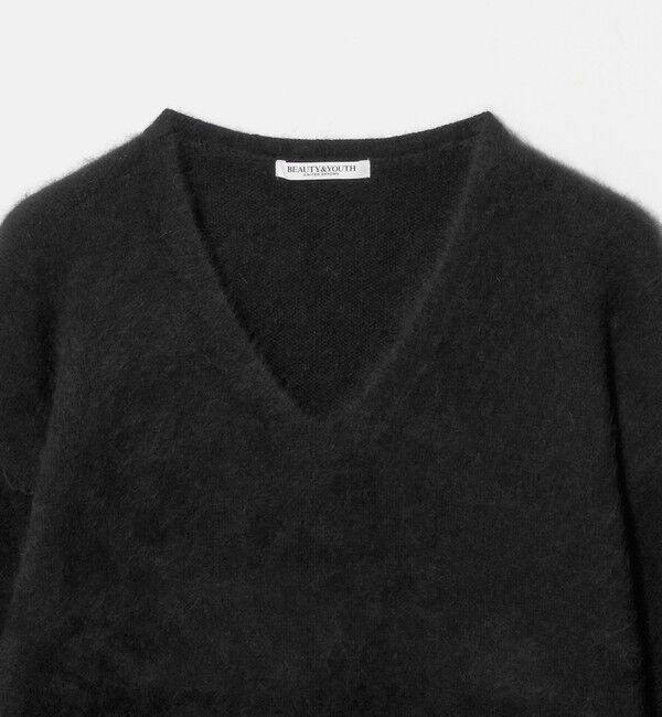 BEAUTY&YOUTH UNITED ARROWS「フォックスカシミヤブレンド Vネック ニットプルオーバー」|ニット・セーター|