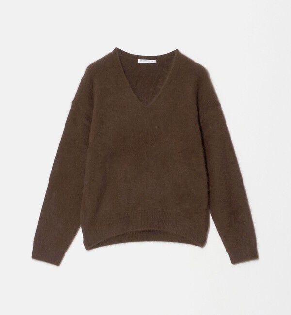 BEAUTY&YOUTH UNITED ARROWS「フォックスカシミヤブレンド Vネック ニットプルオーバー」|ニット・セーター|DK.BROWN